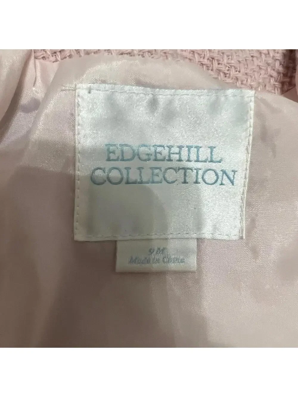 Edgehill Baby Girl's Pink Tweed Peacoat size 9 Months